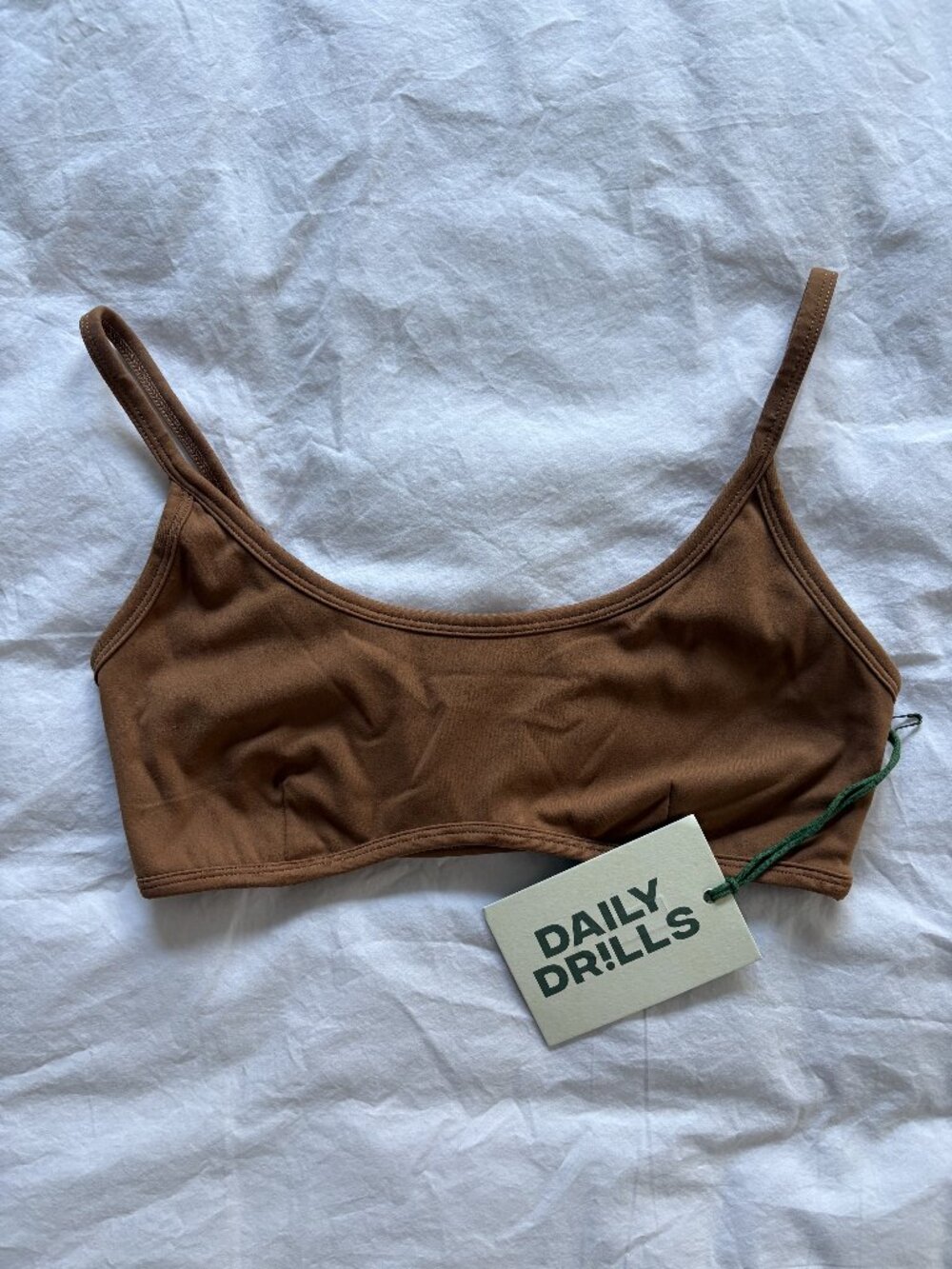Daily Drills Sports Bra Camel Mousse XS NWT